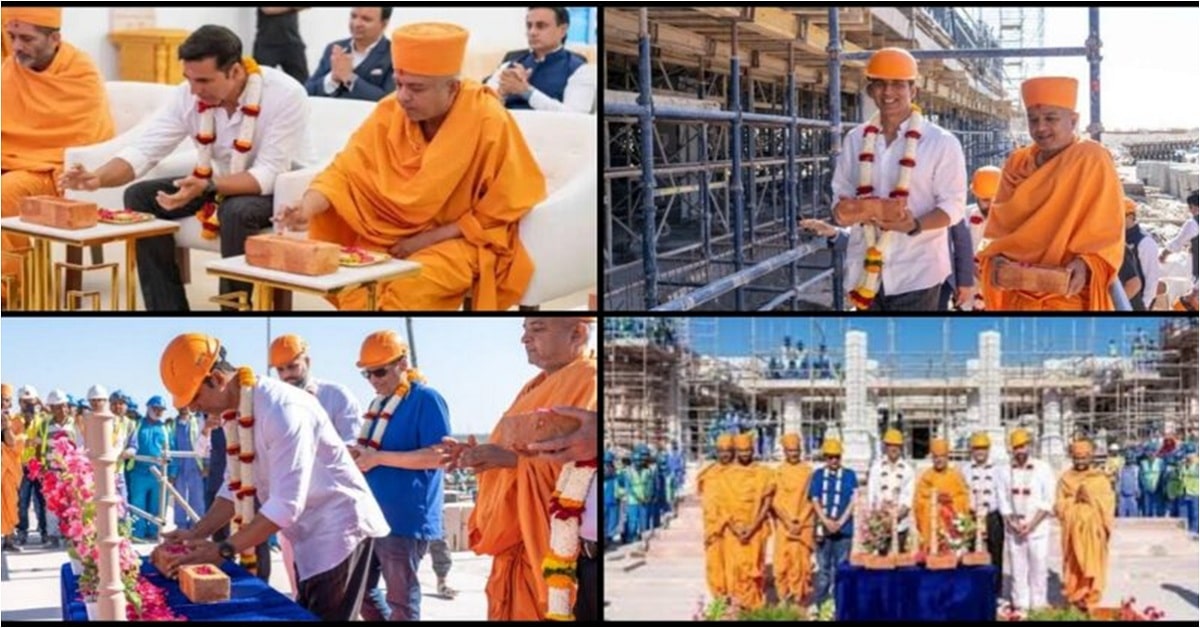 अक्षय कुमार ने दुबई में बन रहे हिंदू मंदिर की ली मुलाकात।। देखिए वहां की ये खास तस्वीरें…